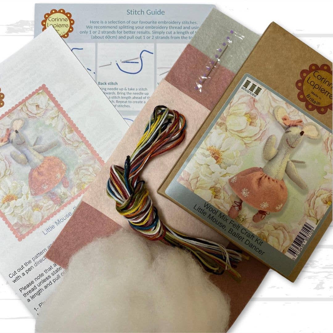 Little Mouse The Ballet Dancer Felt Craft Mini Kit