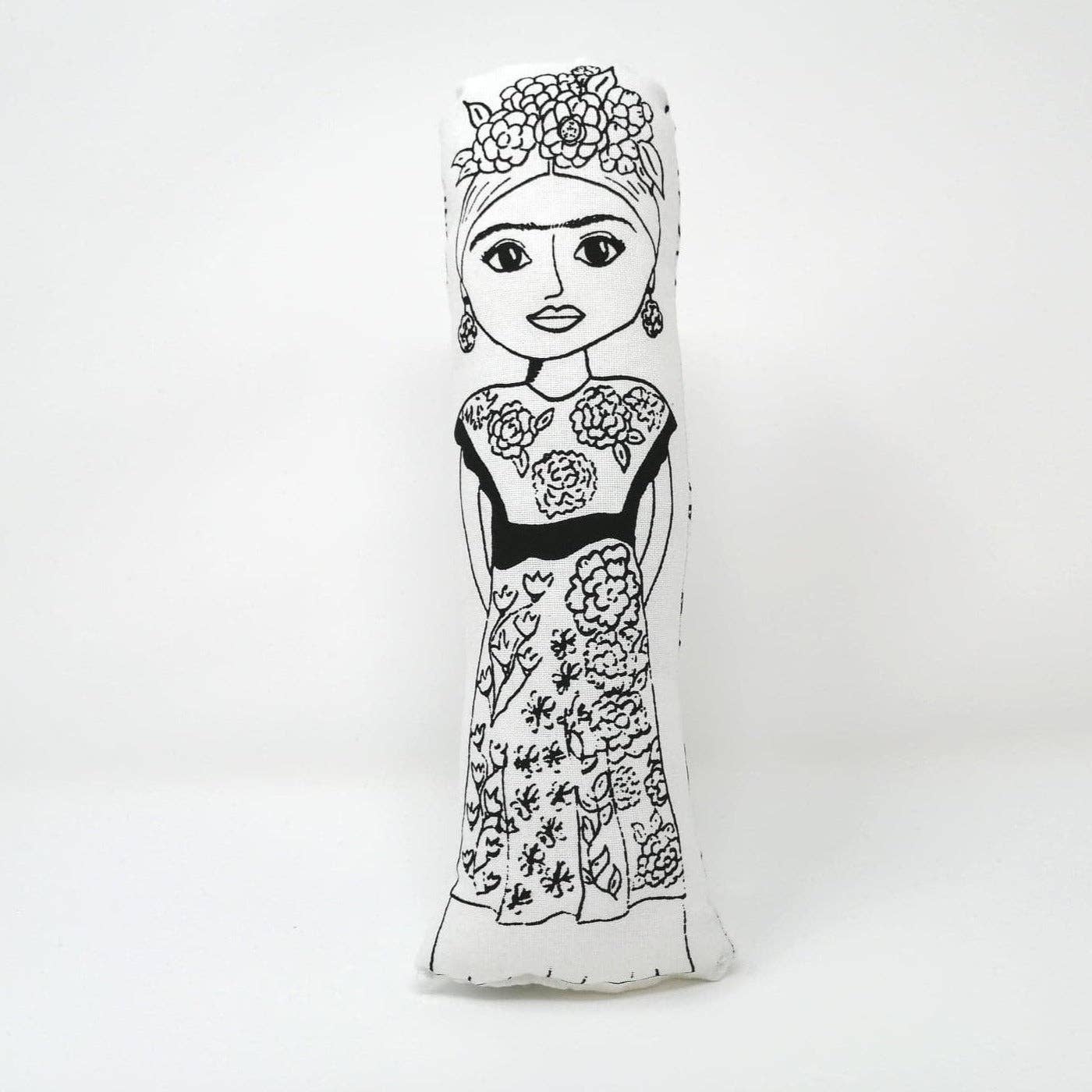 Frida Kahlo Doll - Screen Printed Cushion Idol