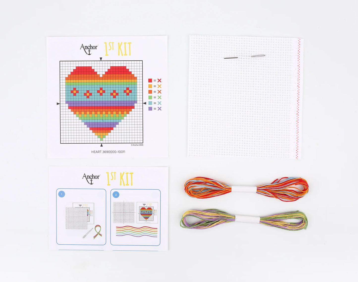 1st Kit, Cross Stitch, Heart