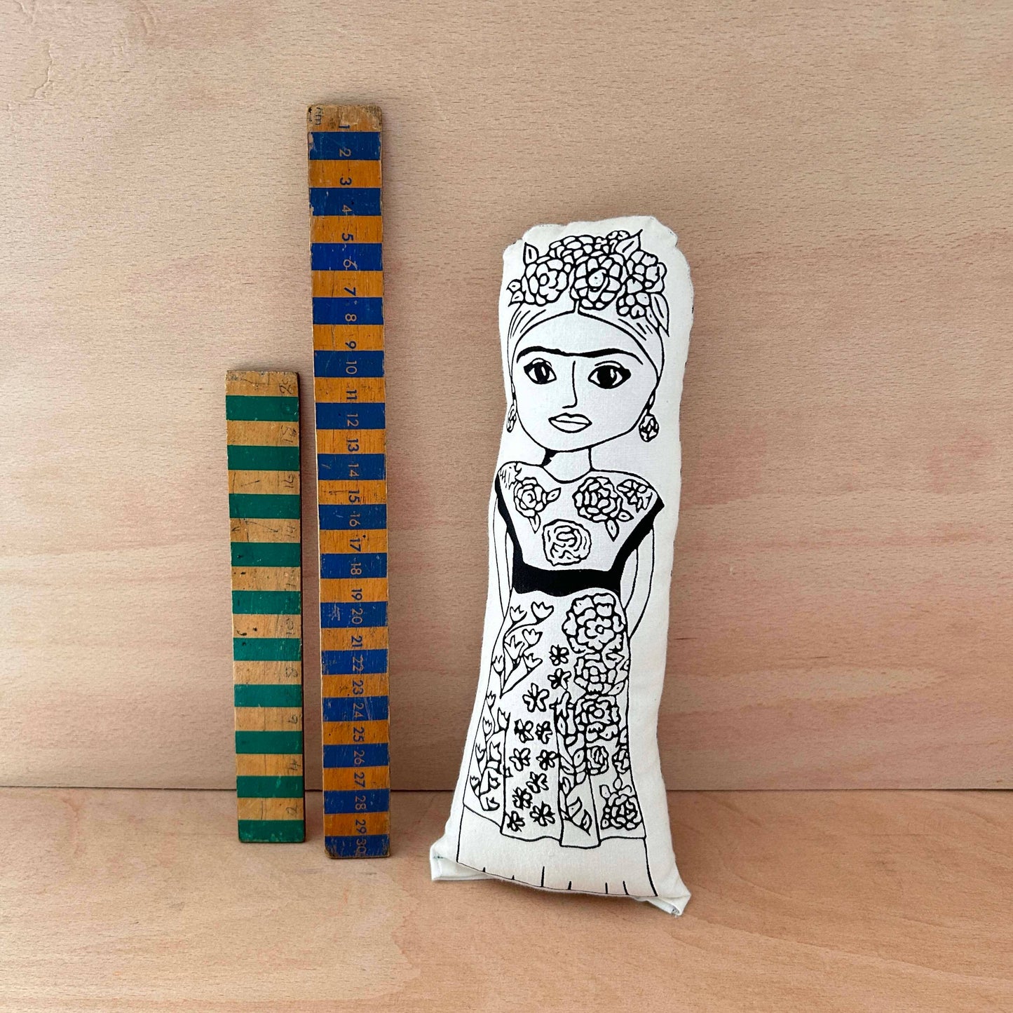 Frida Kahlo Doll - Screen Printed Cushion Idol