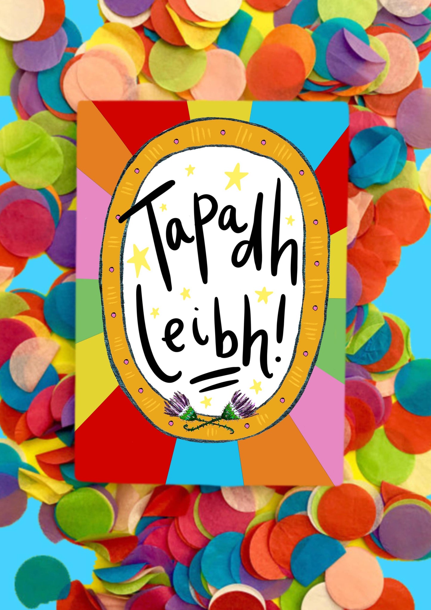 Tapadh Leibh! (Thank You! in Gaelic) A6 Scottish Card