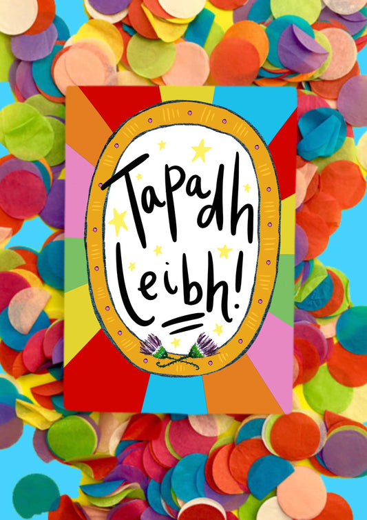 Tapadh Leibh! (Thank You! in Gaelic) A6 Scottish Card