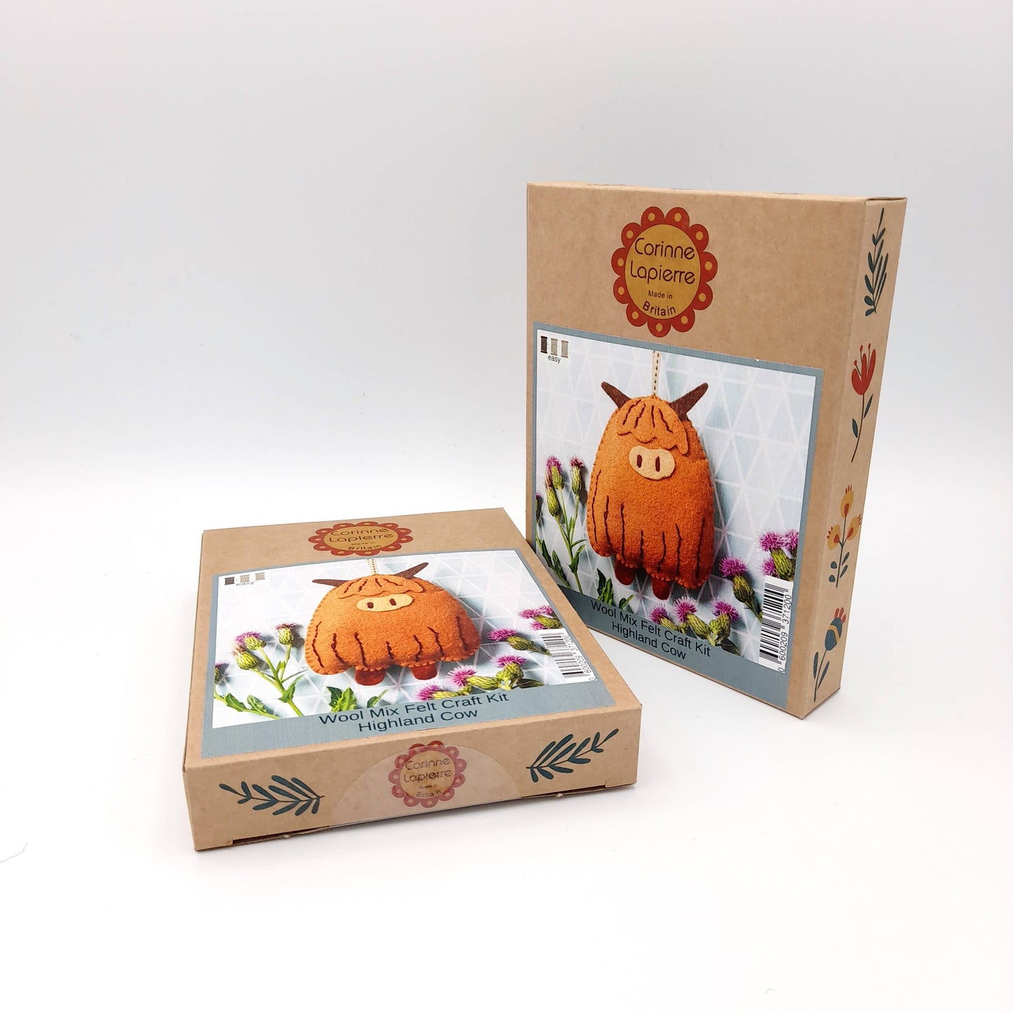 Highland Cow Felt Craft Mini Kit