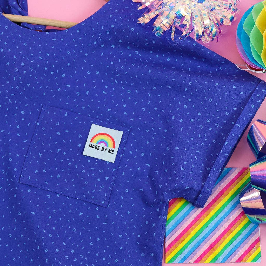 "Made By Me" Rainbow Clothing Label