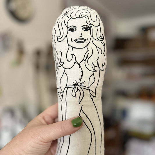 Dolly Parton Doll - Screen Printed Cushion Idol