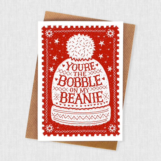 Beanie Bobble Hat Card