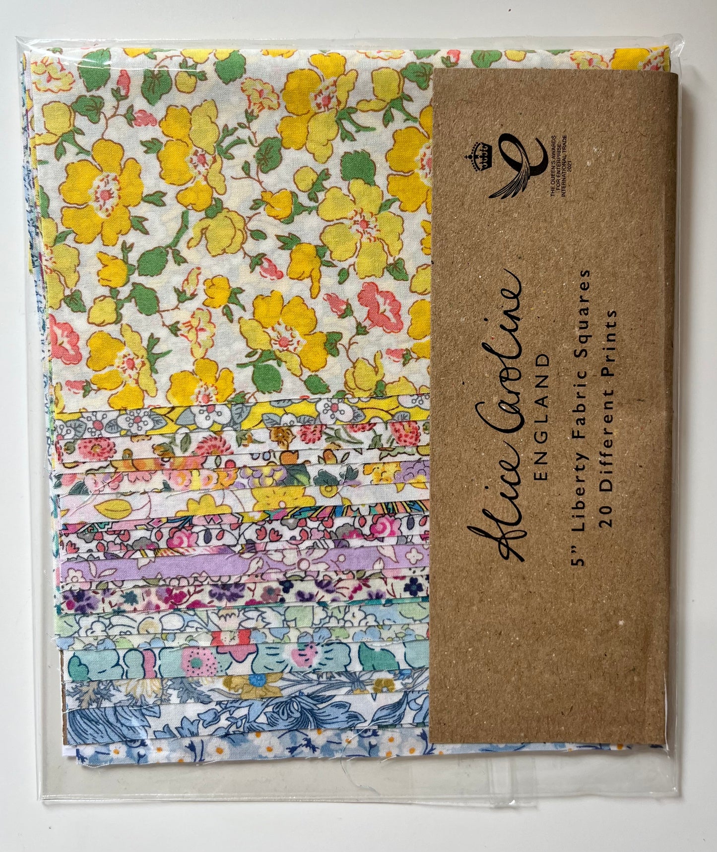 20 Liberty Fabric 5″ Pink Charm Squares