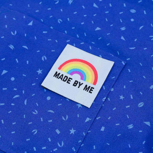 "Made By Me" Rainbow Clothing Label