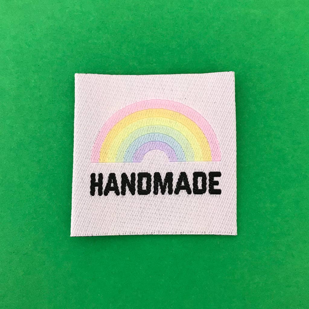 "Handmade" Rainbow Clothing Label