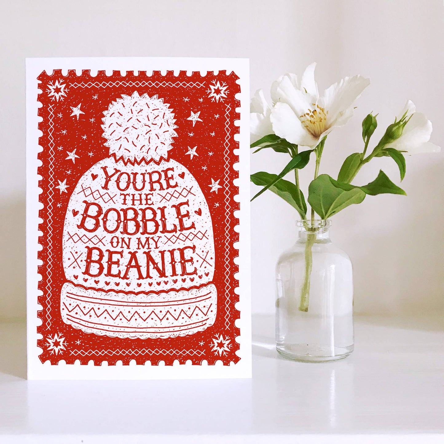 Beanie Bobble Hat Card