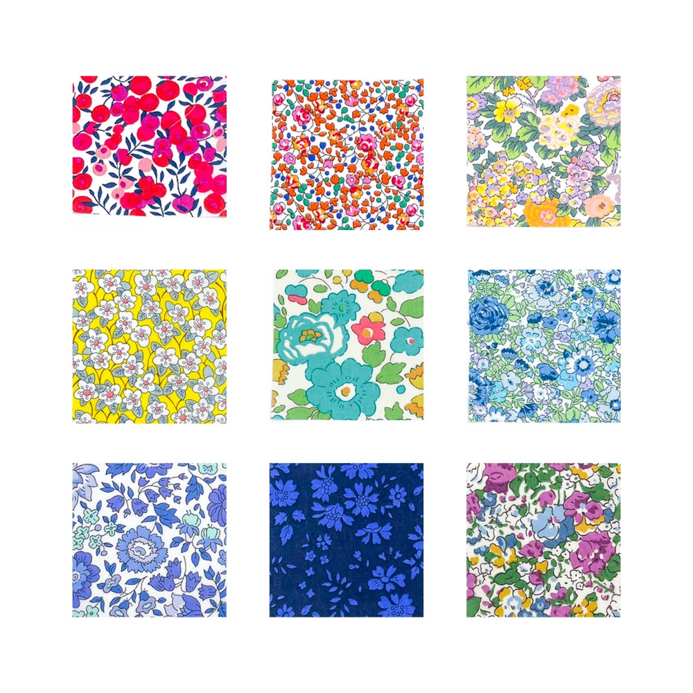 36 Liberty Fabric Tana Lawn 2.5″ Charm Squares