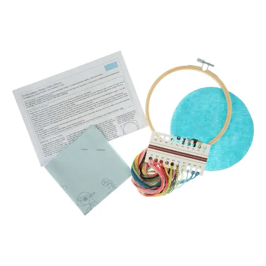 Trimits Embroidery Kit with Hoop - Bird Blossom